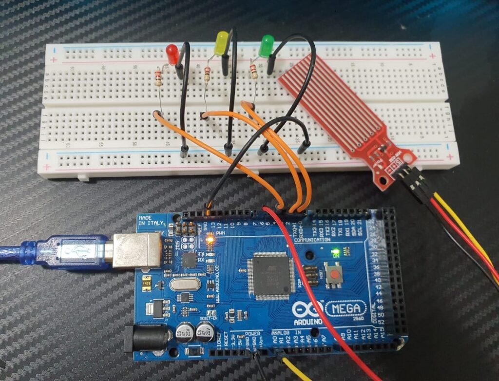 Water Level Indicator using HW-038 Sensor with LEDs - Science Math ...